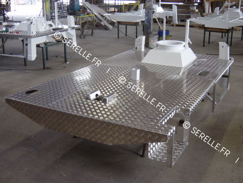 SERELLE (40) - Châssis mécanosoudé, peint (thermolaquage) et équipé, multi matériaux (acier, aluminium)